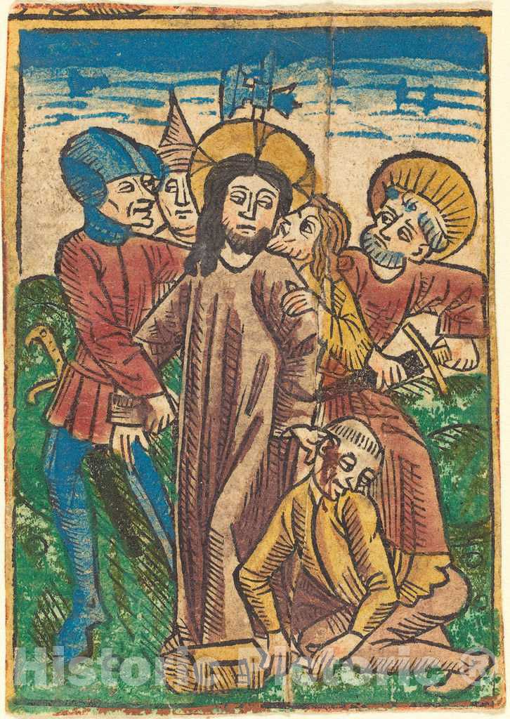 Art Print : Betrayal, c. 1490 - Vintage Wall Art