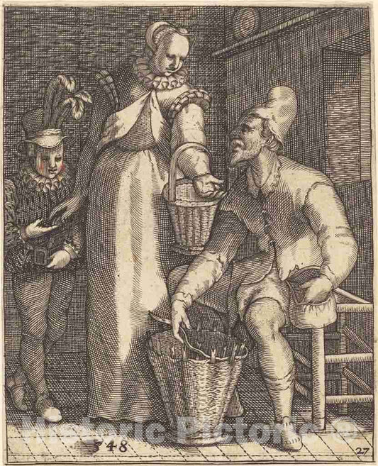Art Print : Andreas Bretschneider III, Exempel und Lehr Jetziger Welt Lauf, 1622 - Vintage Wall Art