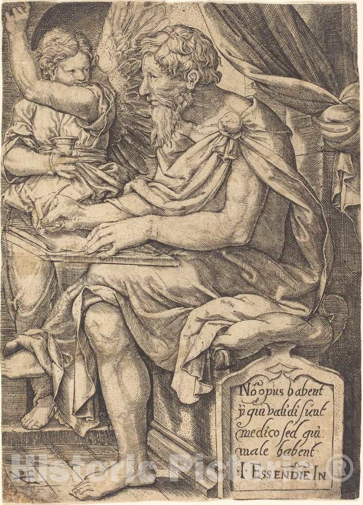 Art Print : Johann Ladenspelder, Saint Matthew - Vintage Wall Art