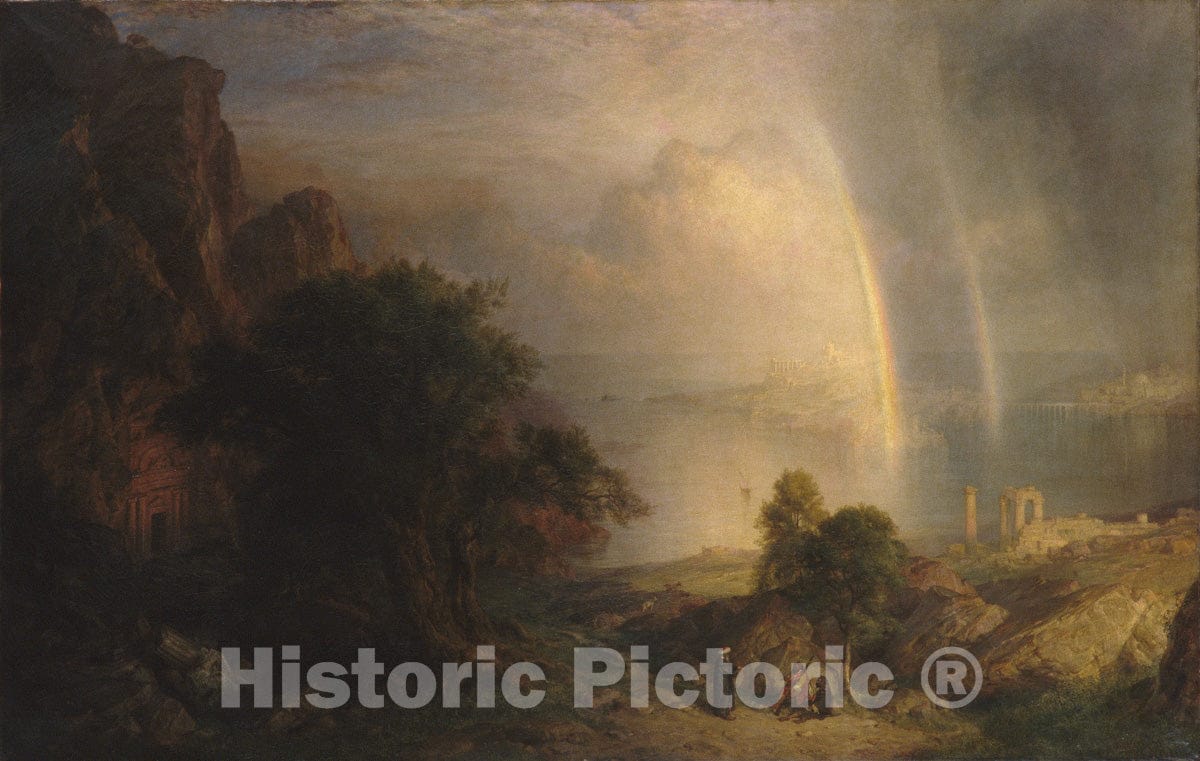 Art Print : Frederic Edwin Church - The Aegean Sea : Vintage Wall Art