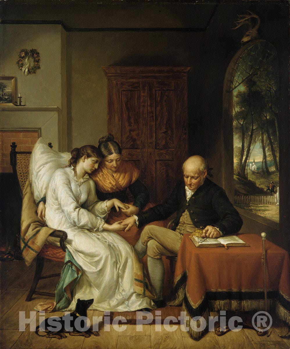 Art Print : Henry Peters Gray - The Pride of The Village : Vintage Wall Art