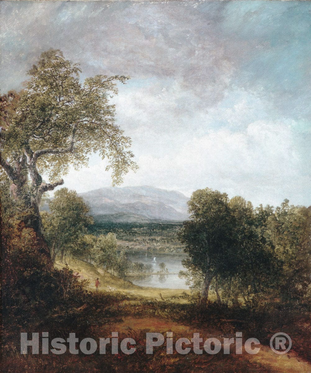 Art Print : Thomas Doughty - A River Glimpse : Vintage Wall Art