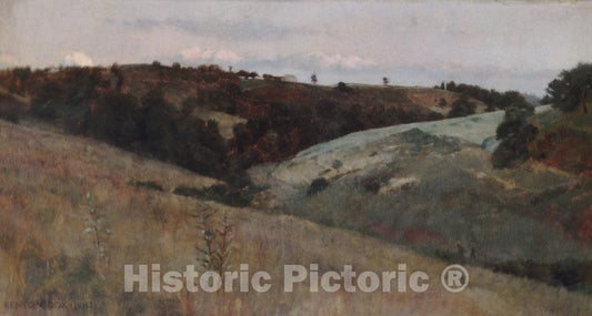 Art Print : Kenyon Cox - Landscape : Vintage Wall Art