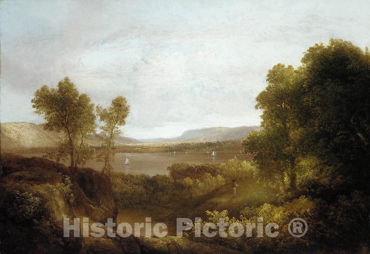 Art Print : Thomas Doughty - On The Hudson : Vintage Wall Art