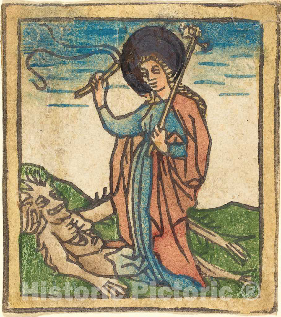 Art Print : Saint Juliana, c. 1460 - Vintage Wall Art