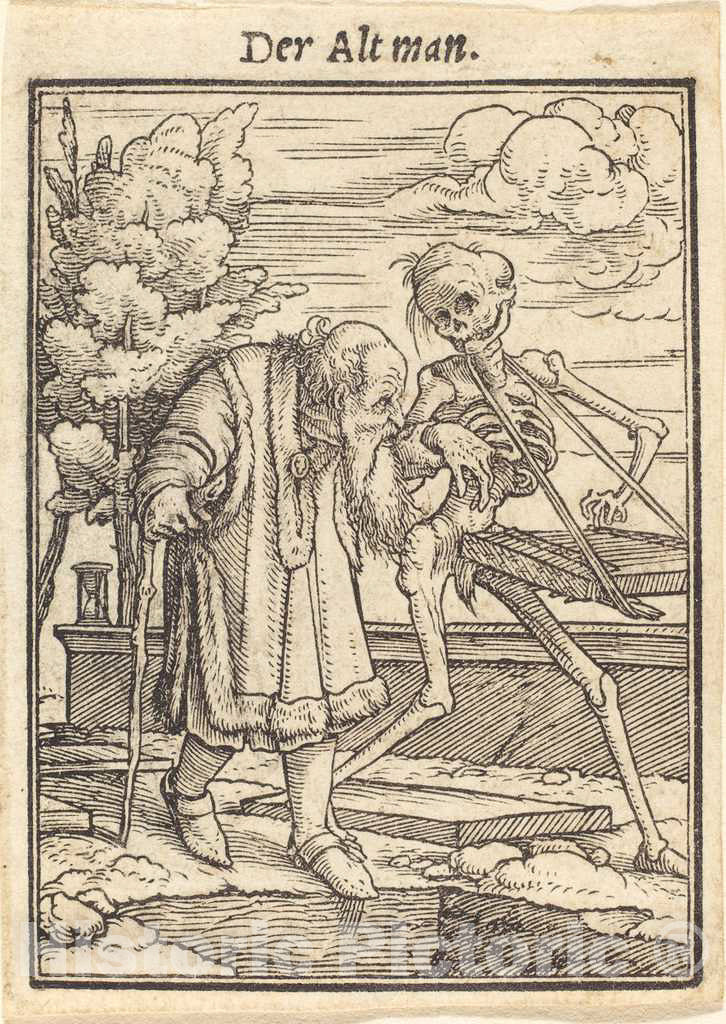 Art Print : Hans Holbein The Younger, Old Man - Vintage Wall Art