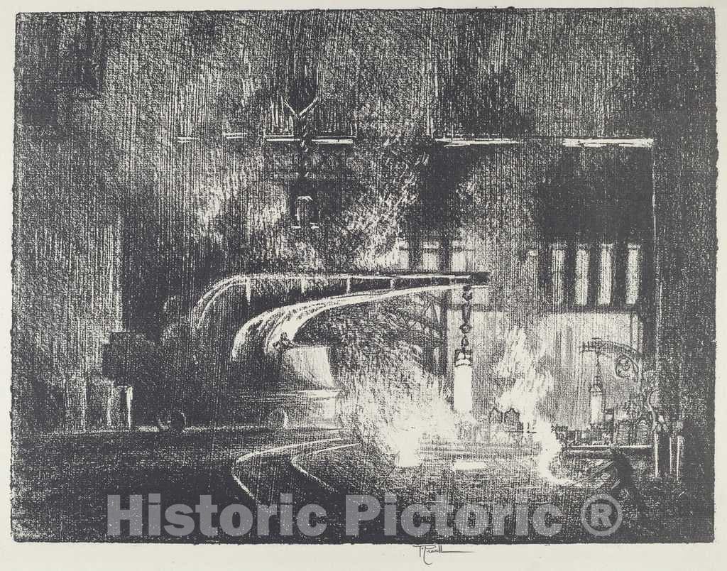 Art Print : Joseph Pennell, The Perambulator, 1916 - Vintage Wall Art