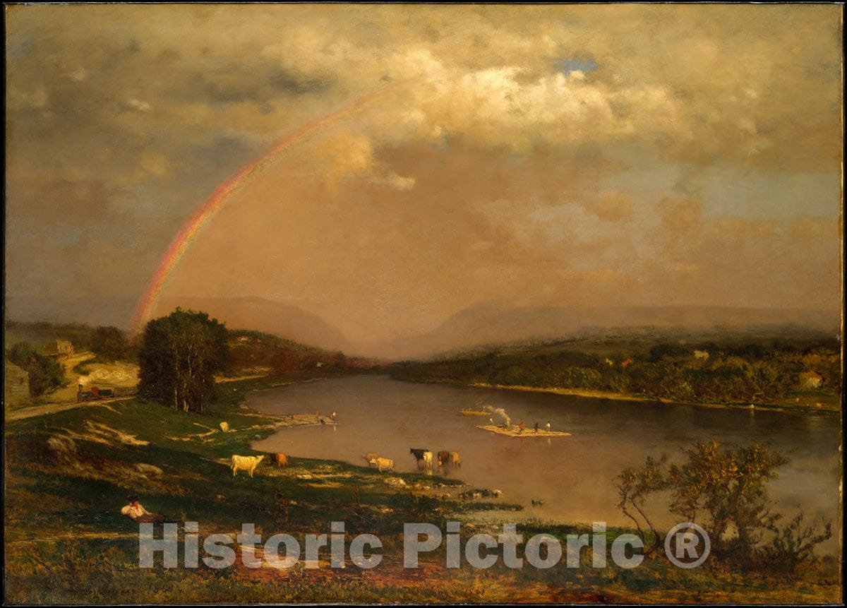 Art Print : George Inness - Delaware Water Gap : Vintage Wall Art
