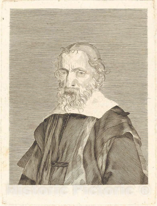 Art Print : Mellan, Nicolas-Claude Fabri de Peiresc, 1637 or After - Vintage Wall Art