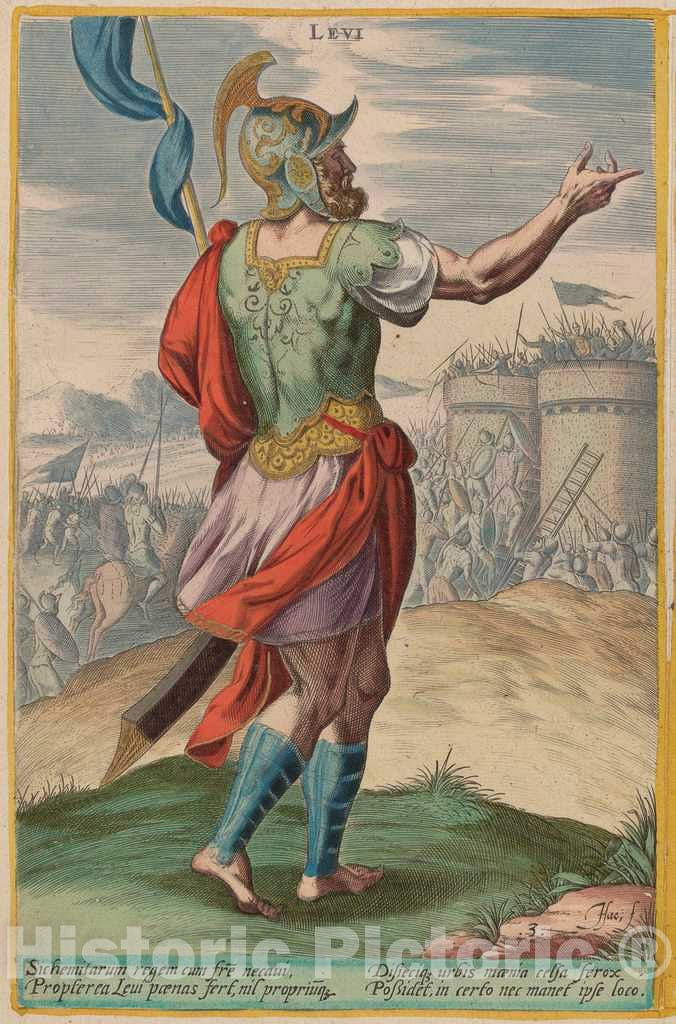 Art Print : Sadeler I After Van den Broecke, Levi, c. 1585 - Vintage Wall Art