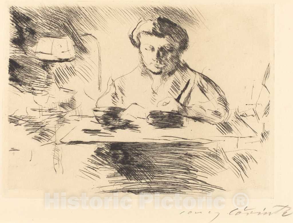 Art Print : Lovis Corinth, Wife of The Artist (Die Gattin), 1918 - Vintage Wall Art