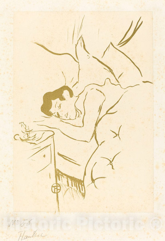 Art Print : Henri de Toulouse-Lautrec, Your Mouth (Ta Bouche), 1893 - Vintage Wall Art