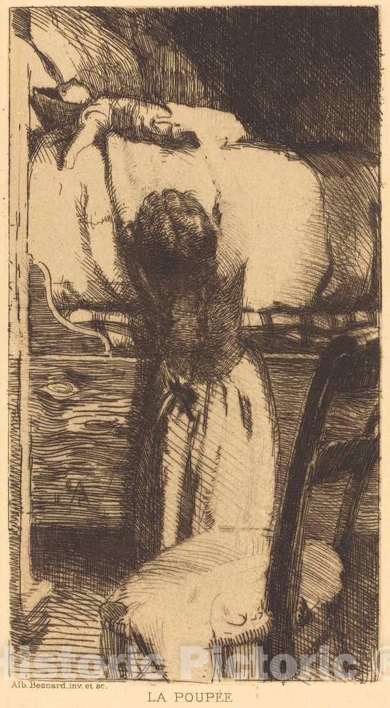 Art Print : Albert Besnard, The Doll (La PoupÃ©e), 1888 - Vintage Wall Art