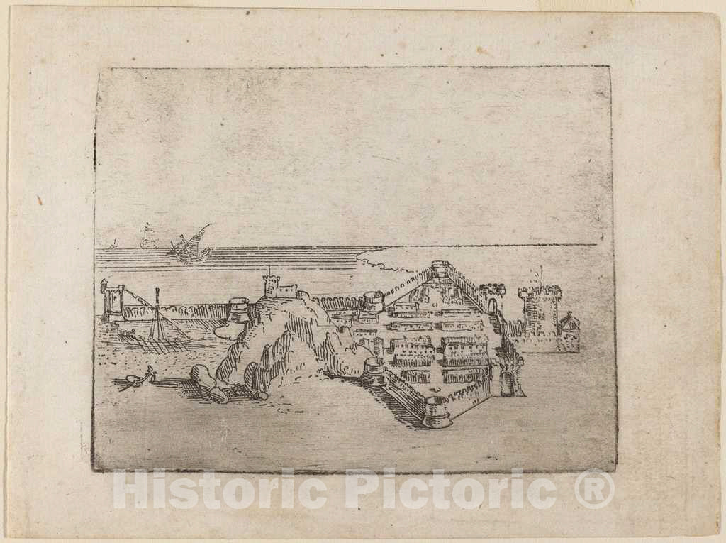 Art Print : Giovanni Battista Bracelli, from Bizzarie di varie Figure, 1624 - Vintage Wall Art