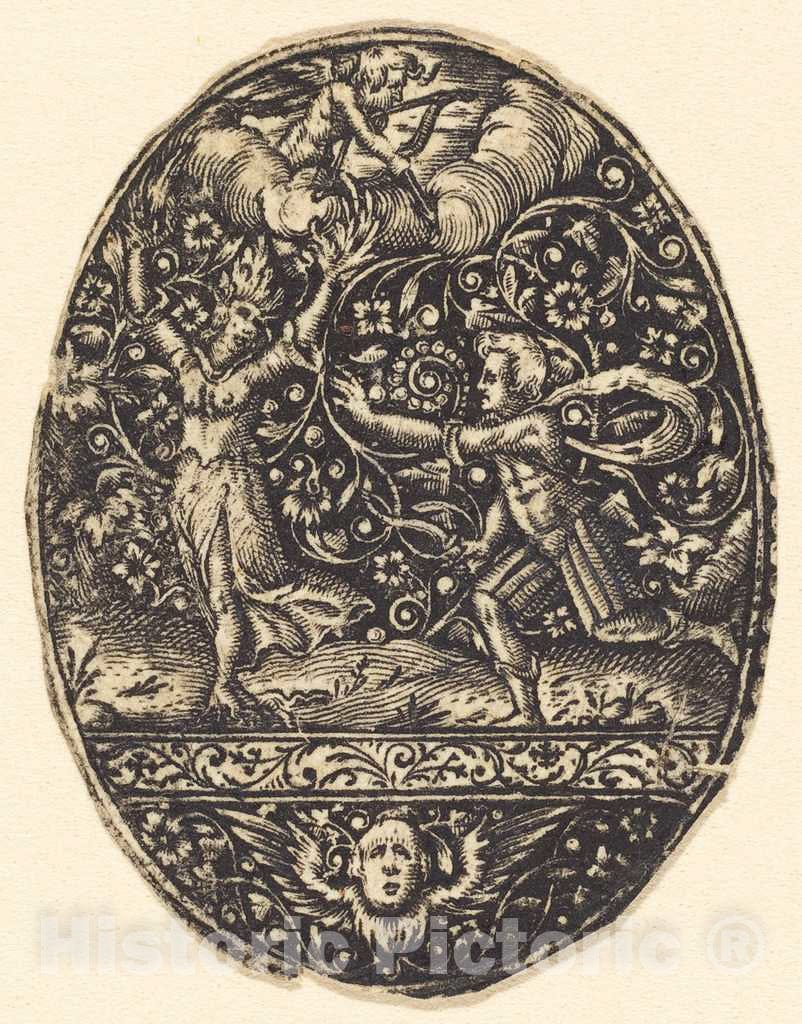 Art Print : Antoine Jacquard, Apollo and Daphne - Vintage Wall Art