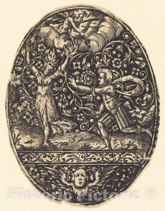 Art Print : Antoine Jacquard, Apollo and Daphne - Vintage Wall Art
