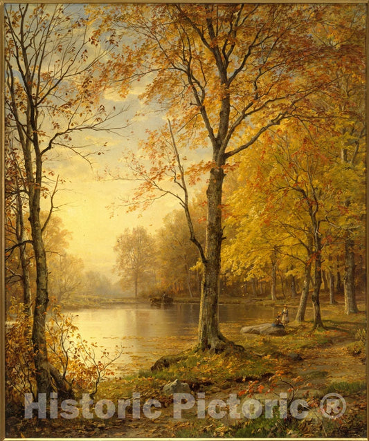 Art Print : William Trost Richards - Indian Summer : Vintage Wall Art