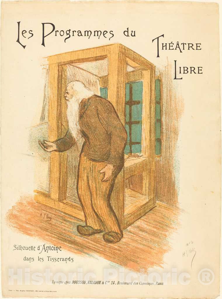 Art Print : Henri-Gabriel Ibels, Les Programmes du ThÃ©Ã¢tre Libre, c. 1893 - Vintage Wall Art