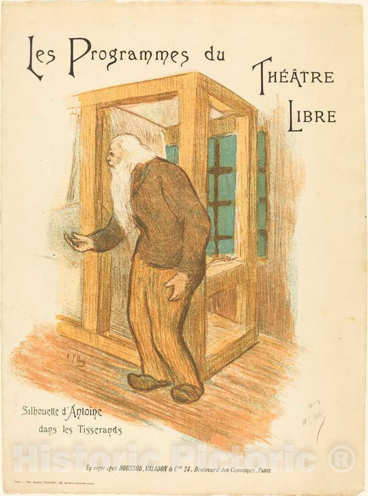 Art Print : Henri-Gabriel Ibels, Les Programmes du ThÃ©Ã¢tre Libre, c. 1893 - Vintage Wall Art