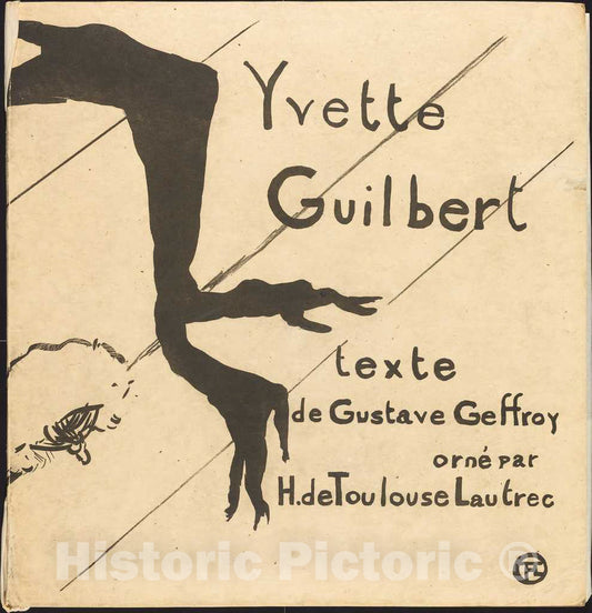 Art Print : Henri de Toulouse-Lautrec, Album Cover, 1894 - Vintage Wall Art