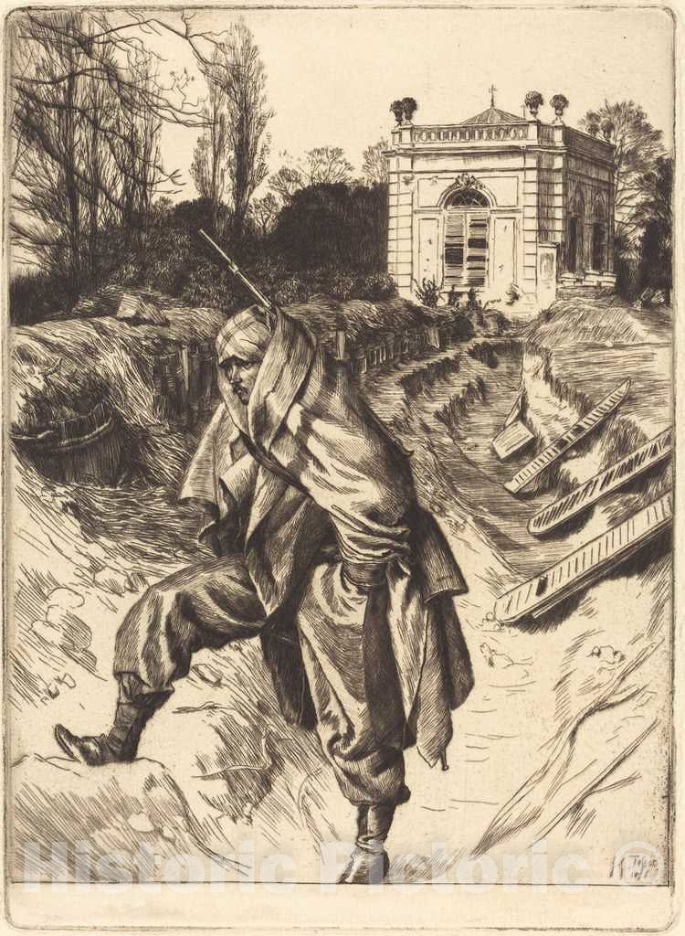 Art Print : James Jacques Joseph Tissot, Grand Garde (Souvenir du siÃ¨ge de Paris), 1878 - Vintage Wall Art