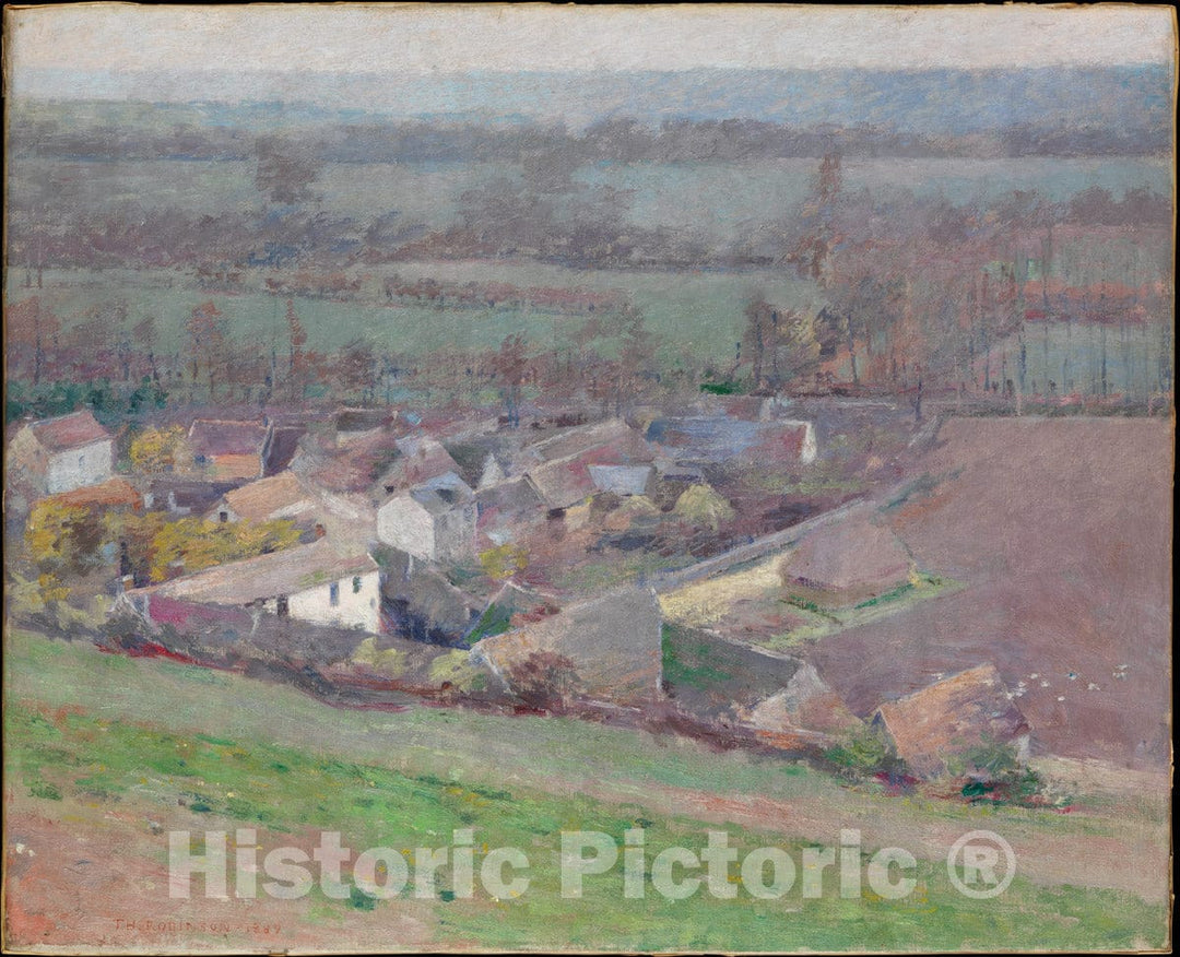 Art Print : Theodore Robinson - A Bird's-Eye View : Vintage Wall Art