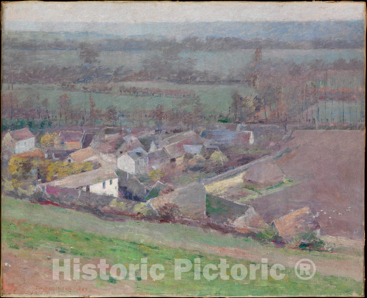 Art Print : Theodore Robinson - A Bird's-Eye View : Vintage Wall Art
