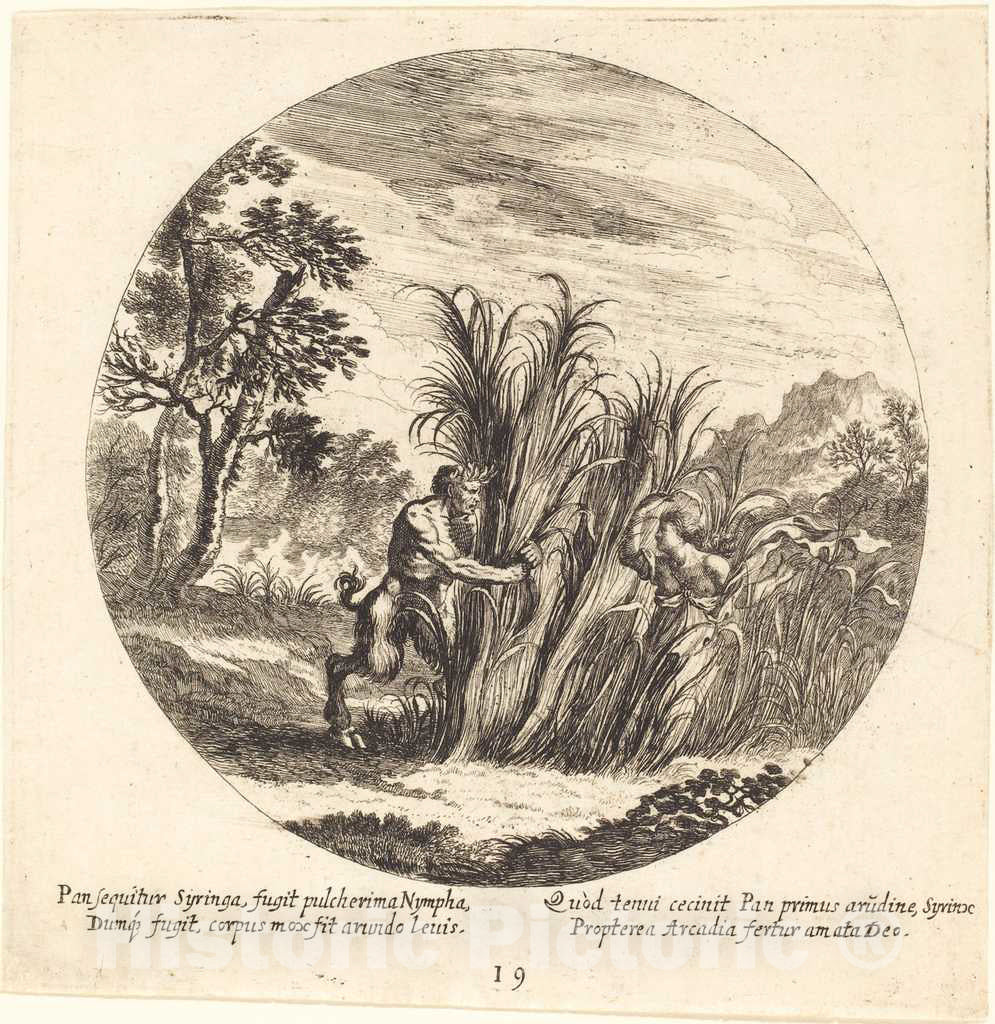 Art Print : Wolfgang, The Elder, Pan and Syrinx, 1665 - Vintage Wall Art