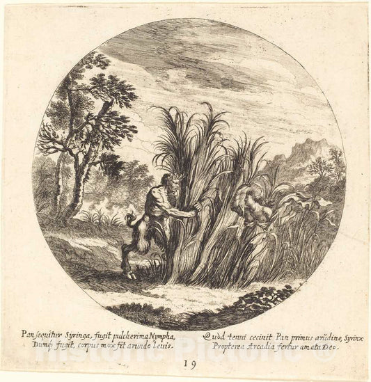 Art Print : Wolfgang, The Elder, Pan and Syrinx, 1665 - Vintage Wall Art