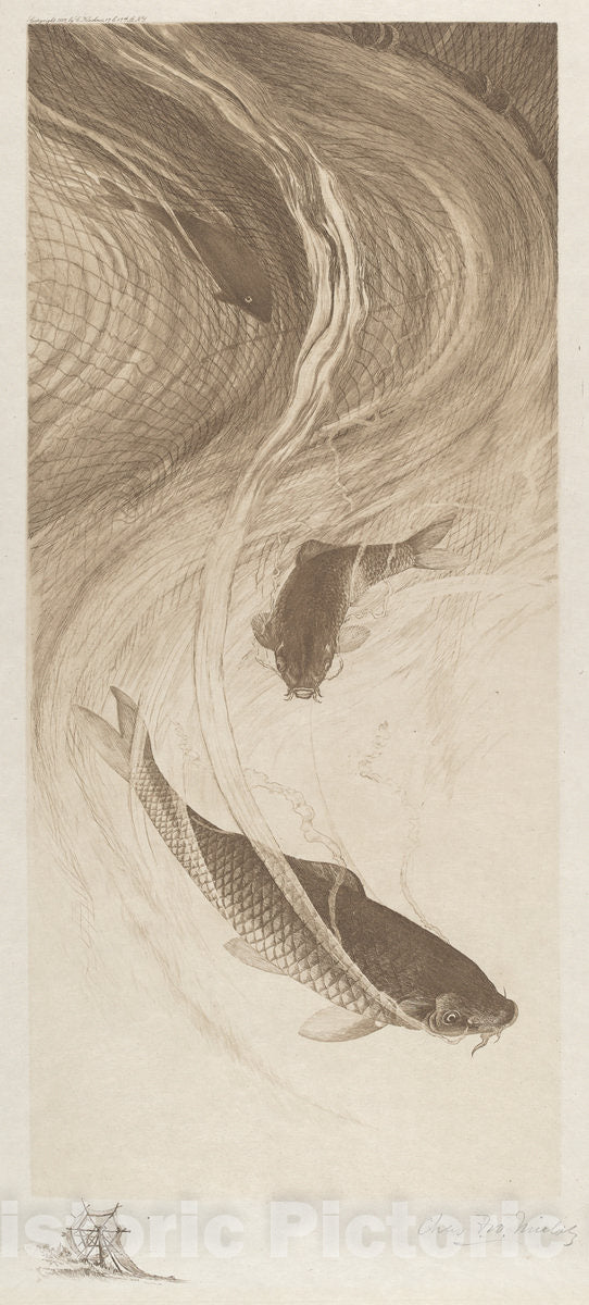 Art Print : Charles Frederick William Mielatz, in The Meshes, 1887 - Vintage Wall Art