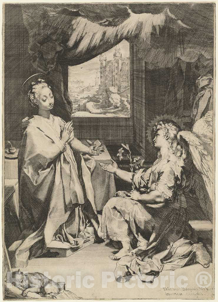 Art Print : Federico Barocci, The Annunciation - Vintage Wall Art