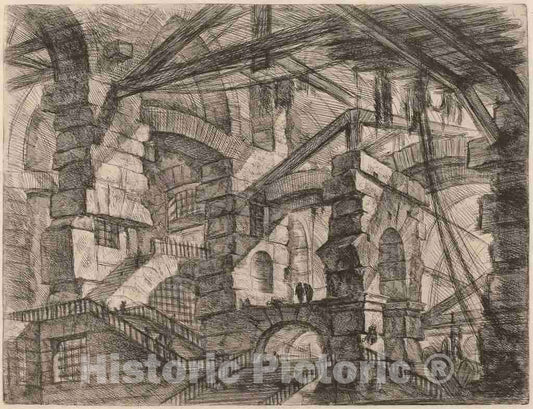 Art Print : Giovanni Battista Piranesi, The Gothic Arch, c.1750 - Vintage Wall Art