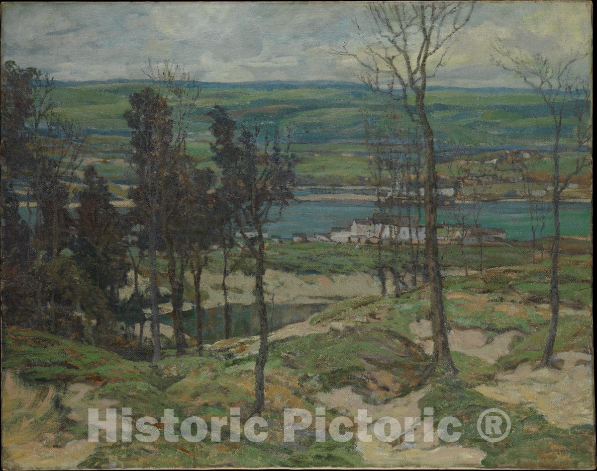 Art Print : Walter Elmer Schofield - Sand Dunes Near Lelant, Cornwall, England : Vintage Wall Art