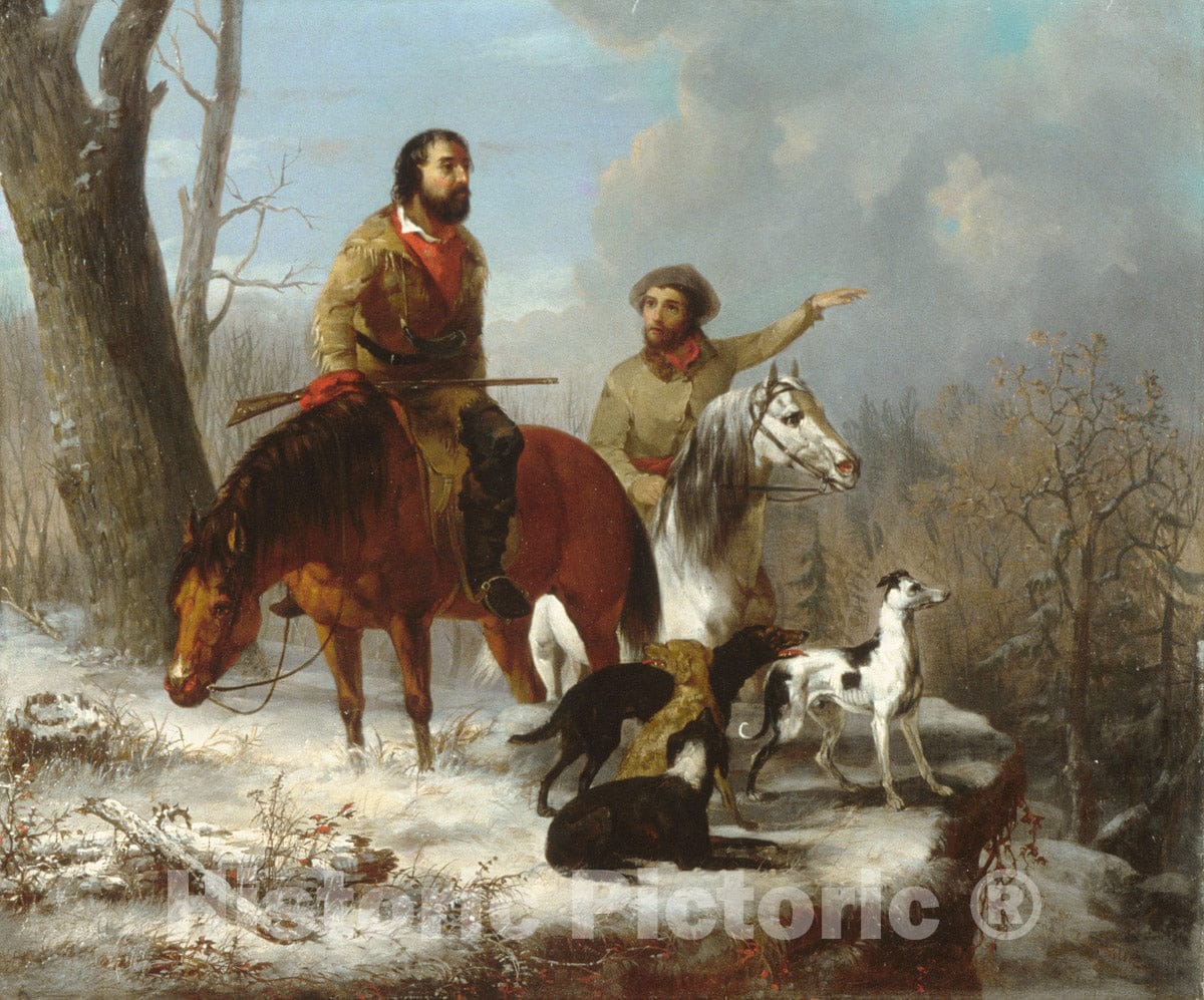 Art Print : Jonathan K. Trego - Trappers : Vintage Wall Art