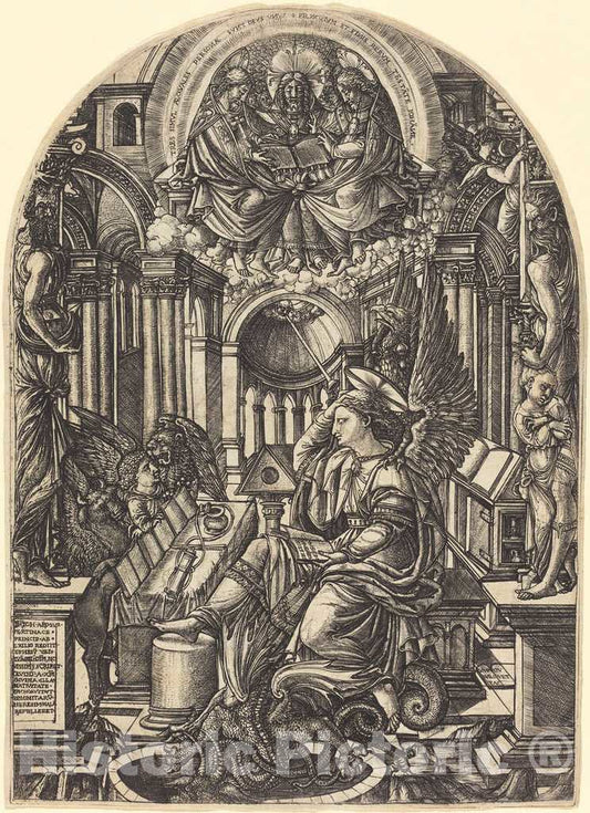 Art Print : Jean Duvet, The Revelation of Saint John The Evangelist, c. 1555 - Vintage Wall Art
