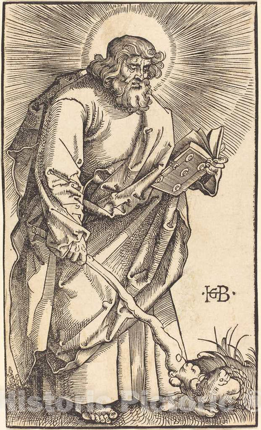 Art Print : Hans Baldung Grien, Apostle Judas Thaddeus, 1519 - Vintage Wall Art
