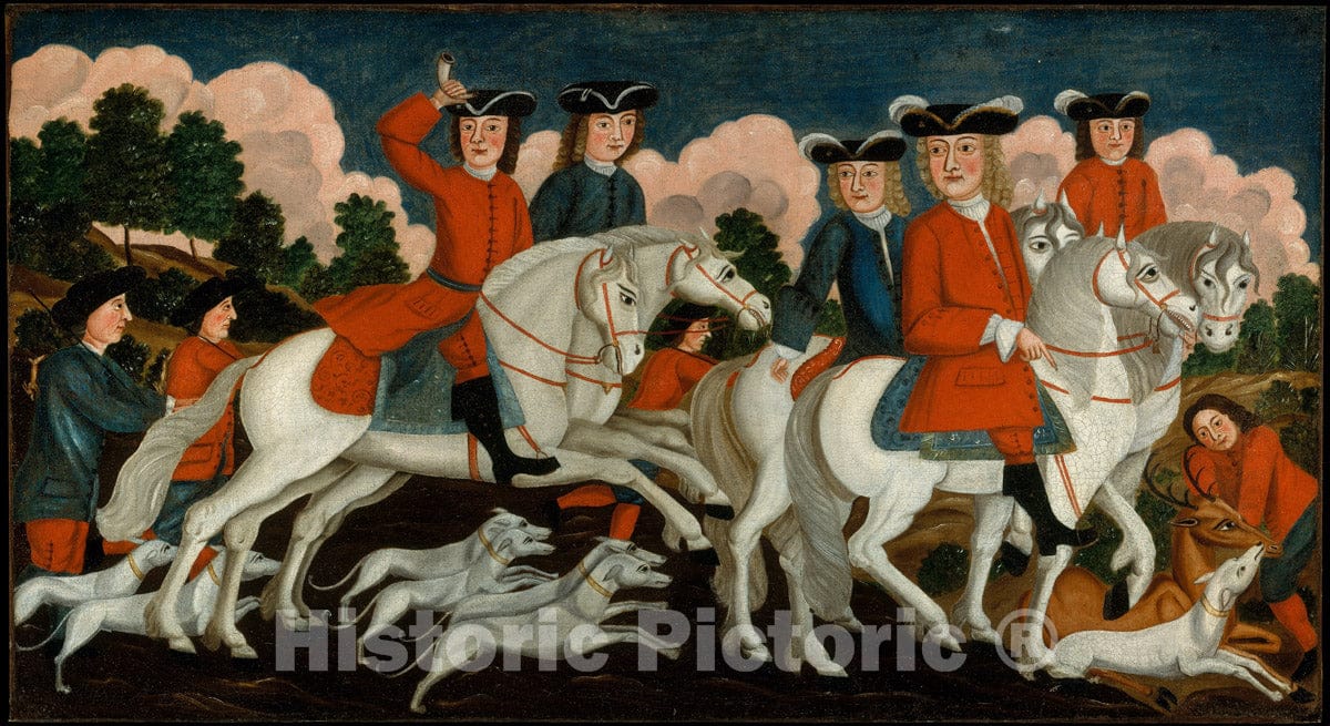 Art Print : The Hunting Party—New Jersey : Vintage Wall Art