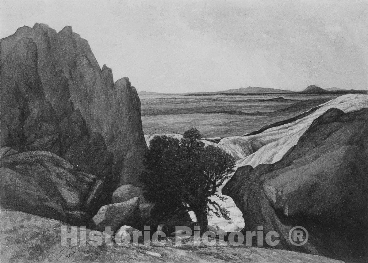 Art Print : Henry Hitchings - Near Last Camp on Ross Fork, Snake River, Lander Wagon Road, Oregon : Vintage Wall Art