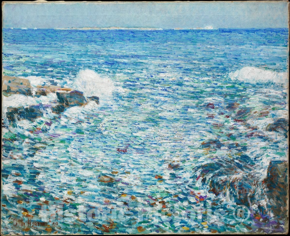 Art Print : Childe Hassam - Surf, Isles of Shoals : Vintage Wall Art