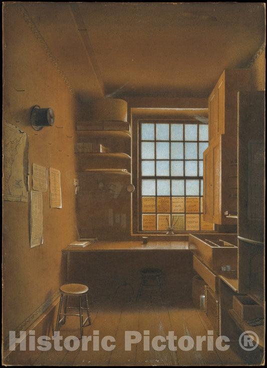 Art Print : James Kidder - Interior of a Lottery : Vintage Wall Art