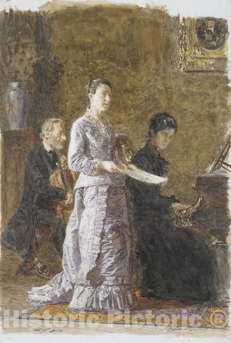 Art Print : Thomas Eakins - The Pathetic Song : Vintage Wall Art