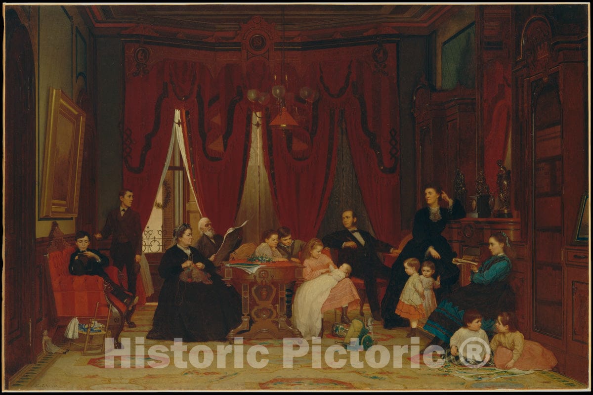 Art Print : Eastman Johnson - The Hatch Family : Vintage Wall Art