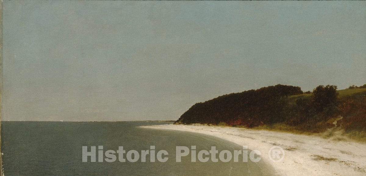 Art Print : John Frederick Kensett - Eaton's Neck, Long Island : Vintage Wall Art