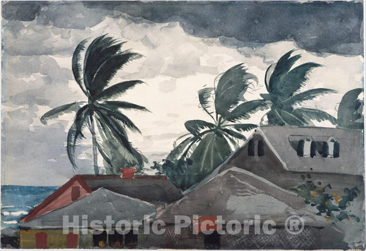 Art Print : Winslow Homer - Hurricane, Bahamas : Vintage Wall Art