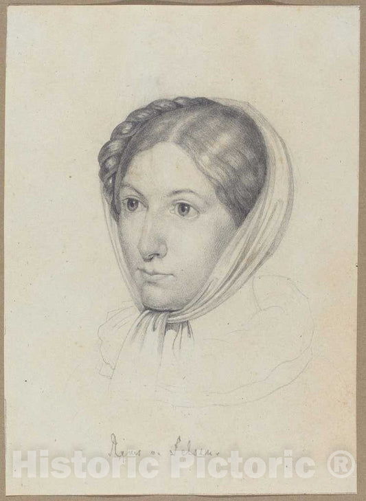 Art Print : Wilhelm von KÃ¼gelgen, Agnes von Felsen, c. 1822 - Vintage Wall Art