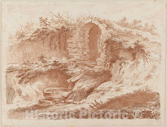 Art Print : Jacques de Boissieu, Landscape, 1759 - Vintage Wall Art