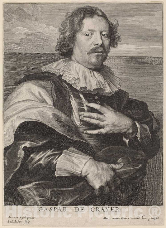 Art Print : Pontius After Van Dyck, Gaspar de Crayer - Vintage Wall Art