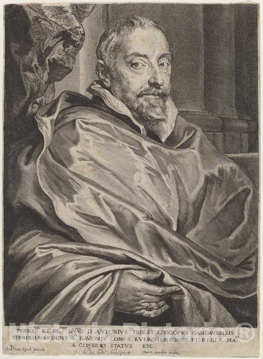 Art Print : Sir Anthony Van Dyck, Anton Triest, 1632 - Vintage Wall Art