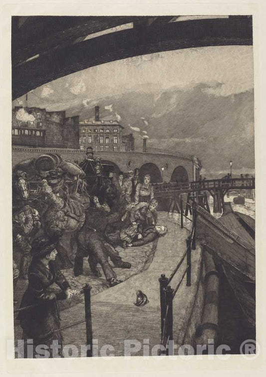 Art Print : Max Klinger, EIN Mord (A Murder), 1883 - Vintage Wall Art