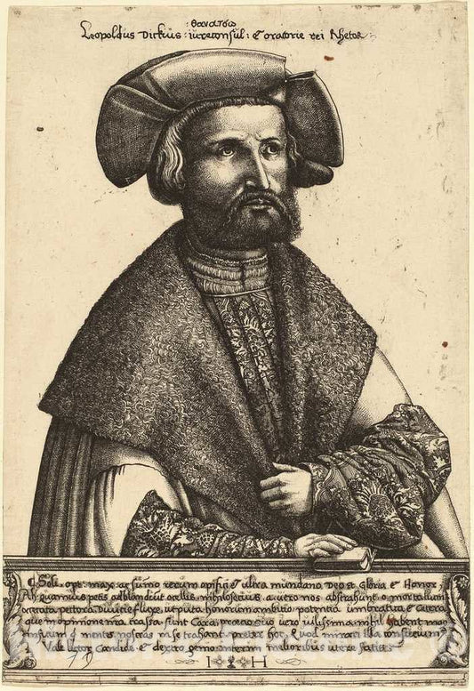 Art Print : Hieronymus Hopfer, Leopold Dick - Vintage Wall Art